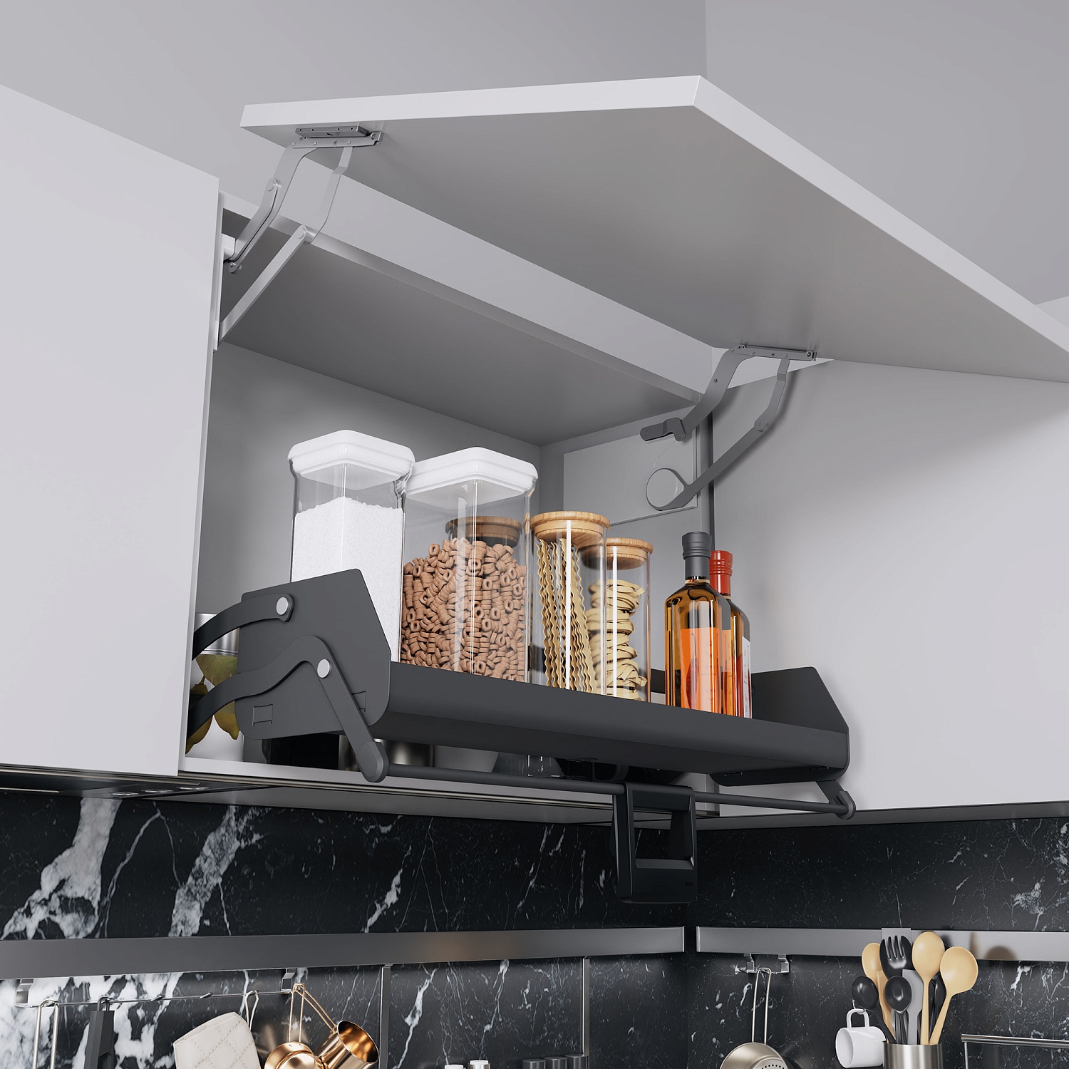 Ай мув 1 умная полка iMove 900 мм цвет АНТРАЦИТ Kessebohmer | официальный магазин