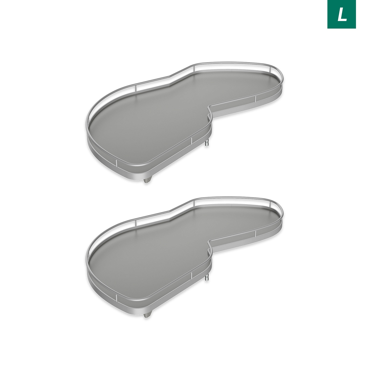 Комплект полок левый Леманс 500 мм Арена КЛАССИК (2 полки + рычаги) ТИТАН