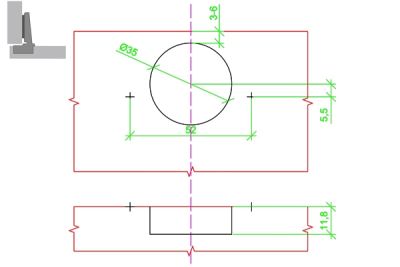 Петля мебельная 110* накладная Hettich Kessebohmer | официальный магазин