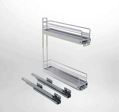 Бутылочница №15 с 2 полками H 542 фасад 150 мм 3D Классик ТИТАН