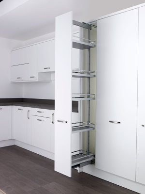 КОМПЛЕКТ ЧВ, Диспенса 90° 150 мм, H 1900-2300, Арена СТИЛЬ, 6 полок, цвет ХРОМ Kessebohmer | официальный магазин