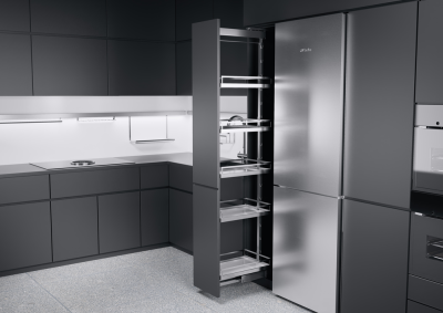 КОМПЛЕКТ ПВ, Диспенса 90° 450 мм, H 1900-2300, Арена СТИЛЬ, 6 полок, цвет ХРОМ
